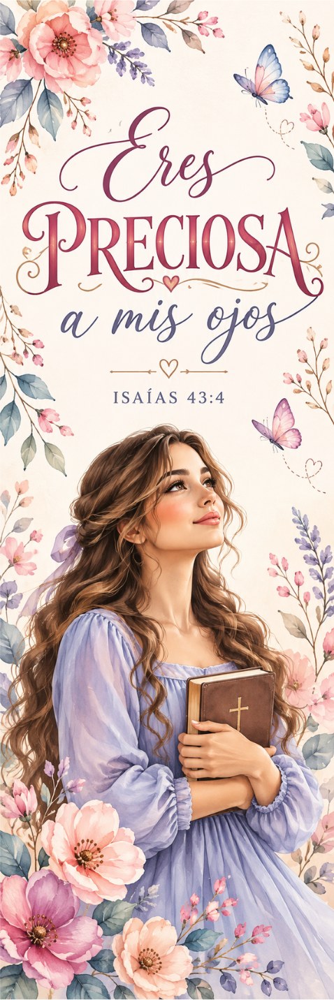 Marcapáginas: Eres preciosa a mis ojos — Isaías 43:4