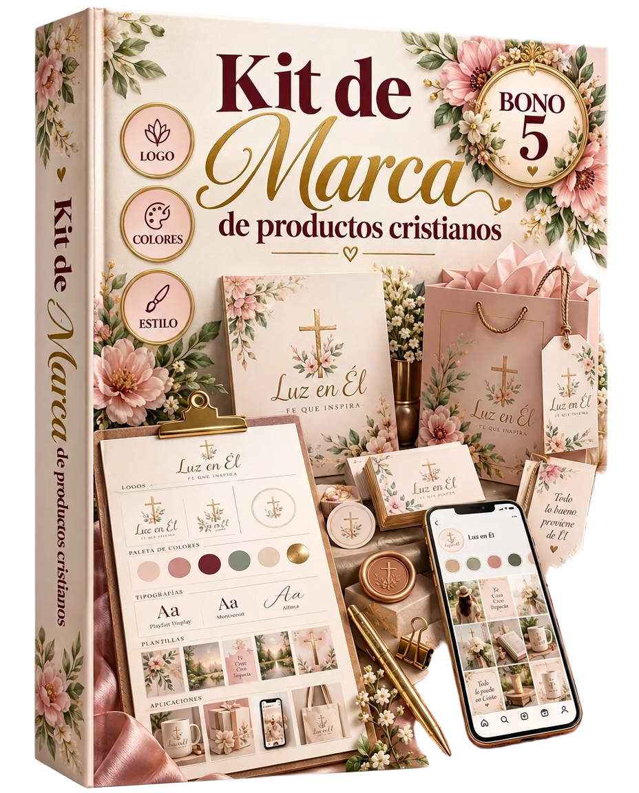 Bono 5: Kit para convertir tus marcapáginas en una marca de productos cristianos